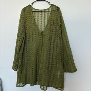Cute woven beach cover up